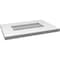 Ekena Millwork Vertical Surface Mount PVC Gable Vent: Non-Functional, w/ 3-1/2"W x 1"P Standard Frame, 18"W x 12"H GVPVE18X1201SN - alternate 3